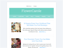 Tablet Screenshot of flowercarole.com